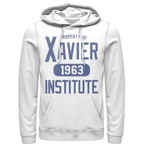 �A�j���L�����N�^�[ �����Y �g�b�v�X T�V���c �p�[�J�[ Licensed Character Men's Marvel X-Men Xavier Institute 1963 Campus Property Hoodie White �z���C�g