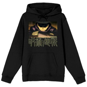 �A�j���L�����N�^�[ �����Y �g�b�v�X T�V���c �p�[�J�[ Licensed Character Men's Jujutsu Kaisen Satoru Gojo Hoodie Black �u���b�N