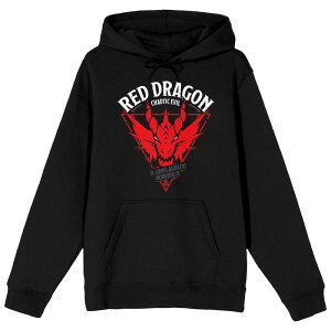 �A�j���L�����N�^�[ �����Y �g�b�v�X T�V���c �p�[�J�[ Licensed Character Men's Dungeons & Dragons Redragon Hoodie Black �u���b�N
