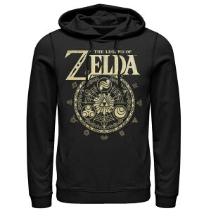 �A�j���L�����N�^�[ �����Y �g�b�v�X T�V���c ���S �p�[�J�[ Licensed Character Men's The Legend Of Zelda Circlemblem Logo Hoodie Black �u���b�N