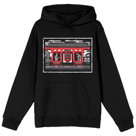 アニメキャラクター メンズ トップス Tシャツ パーカー Licensed Character Men's Godzilla Classic Shin Hoodie Black ブラック