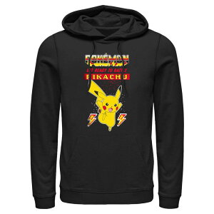 �A�j���L�����N�^�[ �����Y �g�b�v�X T�V���c �p�[�J�[ �O���t�B�b�N Licensed Character Men's Pokemon Pikachu Ready To Battle Graphic Hoodie Black �u���b�N