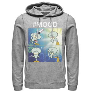 �j�R���f�I�� �����Y �g�b�v�X T�V���c �p���c �p�[�J�[ Men's Nickelodeon SpongeBob SquarePantsquidward Mood Hoodie Athletic Heather �w�U�[