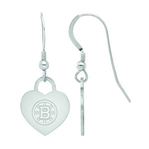 ���S�A�[�g ���f�B�[�X �A�N�Z�T���[ �s�A�X�E�C�������O LogoArt Sterling Silver Boston Bruins Heart Drop Earringsilver �V���o�[