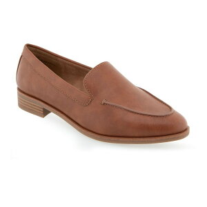 �G�A���\�[���Y ���f�B�[�X �V���[�Y �X���b�|���E���[�t�@�[ Aerosoles Everest01 Women's Loafers Dark Tan Pu �^��