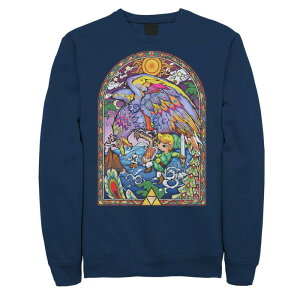 �A�j���L�����N�^�[ �����Y �g�b�v�X T�V���c �X�E�F�b�g Licensed Character Men's Nintendo Legend of Zelda Sweatshirt Navy �l�C�r�[