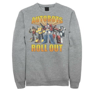 �A�j���L�����N�^�[ �����Y �g�b�v�X T�V���c �X�E�F�b�g Licensed Character Men's Transformers Group Shot Autobots Roll Out Sweatshirt Athletic Heather �w�U�[