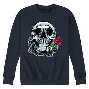 �A�j���L�����N�^�[ �����Y �g�b�v�X T�V���c �X�E�F�b�g Licensed Character Men'shiny Skull Sweatshirt Navy �l�C�r�[
