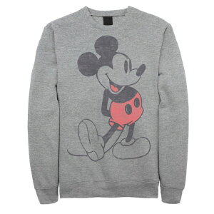 �f�B�Y�j�[ �����Y �g�b�v�X T�V���c ���B���e�[�W �g�[�� �t���[�X Disney's Big & Tall Mickey & Friends Mickey Mouse Vintage Portrait Fleece Athletic Heather �w�U�[