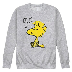 �A�j���L�����N�^�[ �����Y �g�b�v�X T�V���c Licensed Character Men's Peanuts Woodstock Singing Long Sleeve Heather Gray �O���[