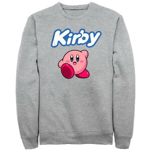 �A�j���L�����N�^�[ �����Y �g�b�v�X T�V���c �t���[�X �O���t�B�b�N Licensed Character Men's Kirby Happy Poster Graphic Fleece Athletic Heather �w�U�[