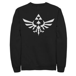 �A�j���L�����N�^�[ �����Y �g�b�v�X T�V���c �t���[�X Licensed Character Men's Nintendo Legend of Zelda Fleece Black �u���b�N