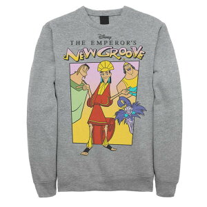�f�B�Y�j�[ �����Y �g�b�v�X T�V���c �t���[�X Disney's Themperor's New Groove Men's Portrait Poster Fleece Athletic Heather �w�U�[