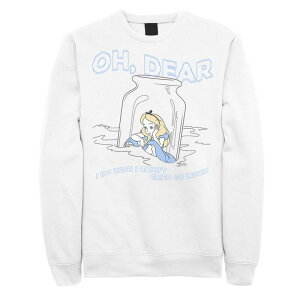�f�B�Y�j�[ �����Y �g�b�v�X T�V���c �X�E�F�b�g Disney's Alice In Wonderland I Do Wish I Hadn't Cried So Much Men'sweatshirt White �z���C�g