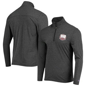 �`�����s�I�� �����Y �A�E�^�[ �W���P�b�g�E�u���]�� Men's Champion Heathered Black Texas A&M Aggies 12th Man Centennial Fielday Quarter-Zip Jacketam Charco �u���b�N