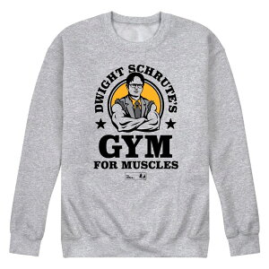 �A�j���L�����N�^�[ �����Y �g�b�v�X T�V���c �X�E�F�b�g Licensed Character Men's The Office Dwight Schrute's Gym Sweatshirt Gray �O���[