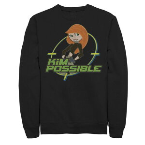 �f�B�Y�j�[ �����Y �g�b�v�X T�V���c �X�E�F�b�g Disney's Kim Possible Men's On The Target Sweatshirt Black �u���b�N