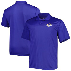 �t�@�i�e�B�N�X �����Y �g�b�v�X T�V���c �|���V���c �g�[�� Fanatics Men's Royalos Angeles Rams Big & Tall Birdseye Polo Lar Blue �u���[