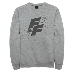 �A�j���L�����N�^�[ �����Y �g�b�v�X T�V���c �X�E�F�b�g ���S �t���[�X Licensed Character Men's Fast & Furious Paint Splatter Bold Logo Fleece Sweatshirt Athletic Heather �w�U�[