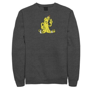 �A�j���L�����N�^�[ �����Y �g�b�v�X T�V���c �X�E�F�b�g Licensed Character Men's Fortnite Peely Peace Sweatshirt Charcoal Heather �`���R�[��