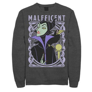 �f�B�Y�j�[ �����Y �g�b�v�X T�V���c �X�E�F�b�g Disney'sleeping Beauty Maleficent Men's Old School Poster Sweatshirt Charcoal Heather �`���R�[��