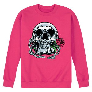 �A�j���L�����N�^�[ �����Y �g�b�v�X T�V���c �X�E�F�b�g Licensed Character Men'shiny Skull Sweatshirt Pink �s���N