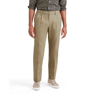 �h�b�J�[�Y �����Y �{�g���X �J�W���A���p���c �v���[�c Men's Dockersignature Iron Free Stain Defender Classic-Fit Khaki Pleated Pants British Khaki �J�[�L