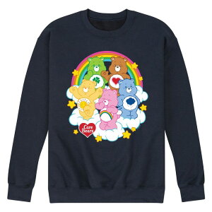 �A�j���L�����N�^�[ �����Y �g�b�v�X T�V���c �X�E�F�b�g �t���[�X Licensed Character Men's Care Bears Group On Clouds Fleece Sweatshirt Navy �l�C�r�[