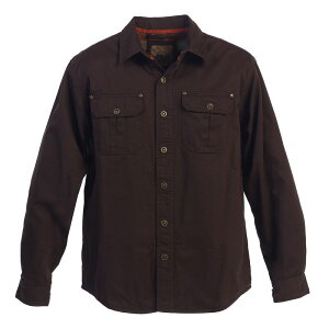 �W���x���e�B �����Y �A�E�^�[ �W���P�b�g�E�u���]�� �V���c �R�b�g�� Gioberti Men's 100% Cotton Brushed and Softwill Shirt Jacket with Flannelining Brown �u���E��