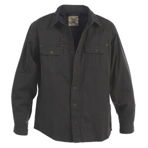 �W���x���e�B �����Y �A�E�^�[ �W���P�b�g�E�u���]�� �V���c �R�b�g�� Gioberti Men's 100% Cotton Brushed and Softwill Shirt Jacket with Flannelining Charcoal �`���R�[��