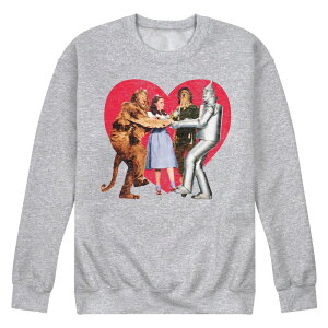 �A�j���L�����N�^�[ �����Y �g�b�v�X T�V���c �X�E�F�b�g �t���[�X Licensed Character Men's Wizard Of Oz Grouphoto Heart Fleece Sweatshirt Heather Gray �O���[