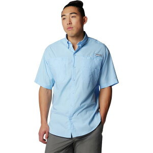 �R�����r�A �����Y �g�b�v�X T�V���c �_�E�� Men's Columbia PFG UPF 40 TamiamiI Short Sleeve Button-Down Shirt Sail