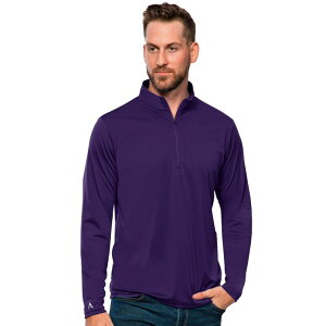 �A���e�B�O�A �����Y �A�E�^�[ �W���P�b�g�E�u���]�� �n�[�t�W�b�v Men's Antigua Blank Tribute Quarter Zipullover Dark Purple �p�[�v��