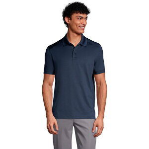 �����Y�G���h �����Y �g�b�v�X T�V���c �|���V���c Men's Lands' End Short Sleeve Rapidry UPF 50 Polo Shirt Classic Navy �l�C�r�[