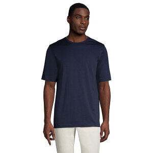 �����Y�G���h �����Y �g�b�v�X T�V���c �g�[�� Big & Tallands' End Classic-Fit Supima Tee Radiant Navy �l�C�r�[
