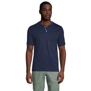 �����Y�G���h �����Y �g�b�v�X T�V���c �g�[�� Big & Tallands' End Short Sleeve Super-T Henley Radiant Navy �l�C�r�[