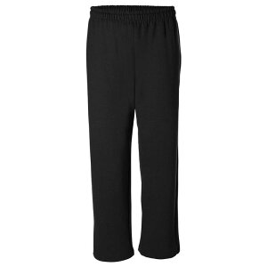 �M���_�� �����Y �{�g���X �J�W���A���p���c Gildan Mens Heavy Blend Open Bottom Sweatpant / Jogging Pants Black �u���b�N