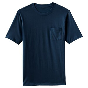 �����Y�G���h �����Y �g�b�v�X T�V���c Lands' End Men's Land's End Super-T Short Sleeve T-Shirt with Pocket Radiant Navy �l�C�r�[