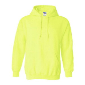 �M���_�� �����Y �g�b�v�X T�V���c �X�E�F�b�g �p�[�J�[ Gildan Heavy Blend Adult Unisex Hooded Sweatshirt / Hoodie Safety Green �O���[��