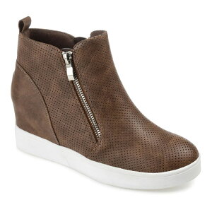 Wl RNV fB[X V[Y Xj[J[ Journee Collection Pennelope Women's Hidden Wedge Shoes Brown uE