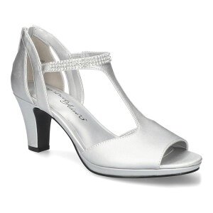 �C�[�W�[�X�g���[�g ���f�B�[�X �V���[�Y �p���v�X �T���_�� Easy Street Flash Women's Dressandalsilver Satin �V���o�[