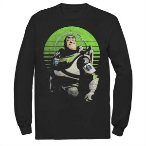 �f�B�Y�j�[ �s�N�T�[ �����Y �g�b�v�X T�V���c Disney / Pixar's Toy Story Buzz Lightyear Men'sight On Stars Long Sleeve Tee Black �u���b�N