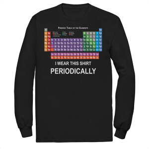 �A�j���L�����N�^�[ �����Y �g�b�v�X T�V���c Licensed Character Men's Periodic Table Of Elements Chemistry Humor Tee Black �u���b�N