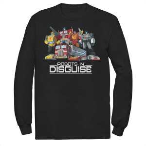 �A�j���L�����N�^�[ �����Y �g�b�v�X T�V���c Licensed Character Men's Transformers Group Shots Robots In Disguise Tee Black �u���b�N