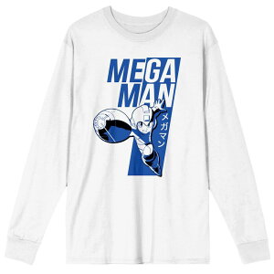 �A�j���L�����N�^�[ �����Y �g�b�v�X T�V���c �O���t�B�b�N Licensed Character Men's Mega Man Graphic Tee White �z���C�g