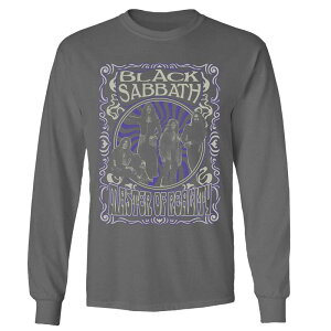 �A�j���L�����N�^�[ �����Y �g�b�v�X T�V���c Licensed Character Men's Black Sabbath Master of Reality Long Sleeve Charcoal �`���R�[��