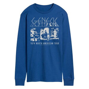 �A�j���L�����N�^�[ �����Y �g�b�v�X T�V���c Licensed Character Men's Genesis 1974 Tour Long Sleeve Tee Blue �u���[