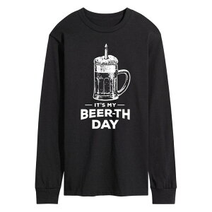 �A�j���L�����N�^�[ �����Y �g�b�v�X T�V���c �O���t�B�b�N Licensed Character Men's It's My Beer-th Day Birthday Graphic Tee Black �u���b�N