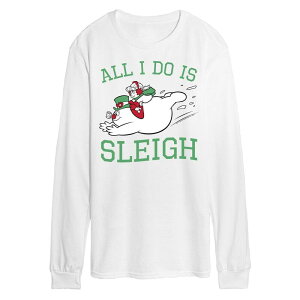 �A�j���L�����N�^�[ �����Y �g�b�v�X T�V���c Licensed Character Men's Frosty The Snowman All I Do Isleigh Long Sleeve Tee White �z���C�g