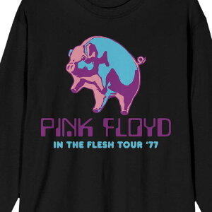 �A�j���L�����N�^�[ �����Y �g�b�v�X T�V���c �O���t�B�b�N Licensed Character Men's Pink Floyd In The Flesh Tour Graphic Tee Black �u���b�N